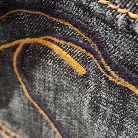 Original Vintage Limited Edition Frankie B Dark Wash Denim Dress Jumpsuit Size 2 - Picture 11 of 11